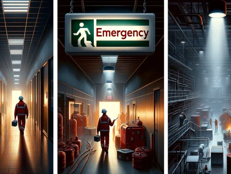 emergency lighting artwork